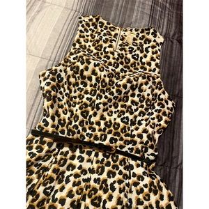 Cheetah print dress, size M